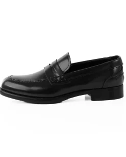 Mocassini College Uomo Scarpe Ecopelle Abrasivate Eleganti Cerimonia Suola Di Cuoio Casual Nero GIOSAL-S1260A