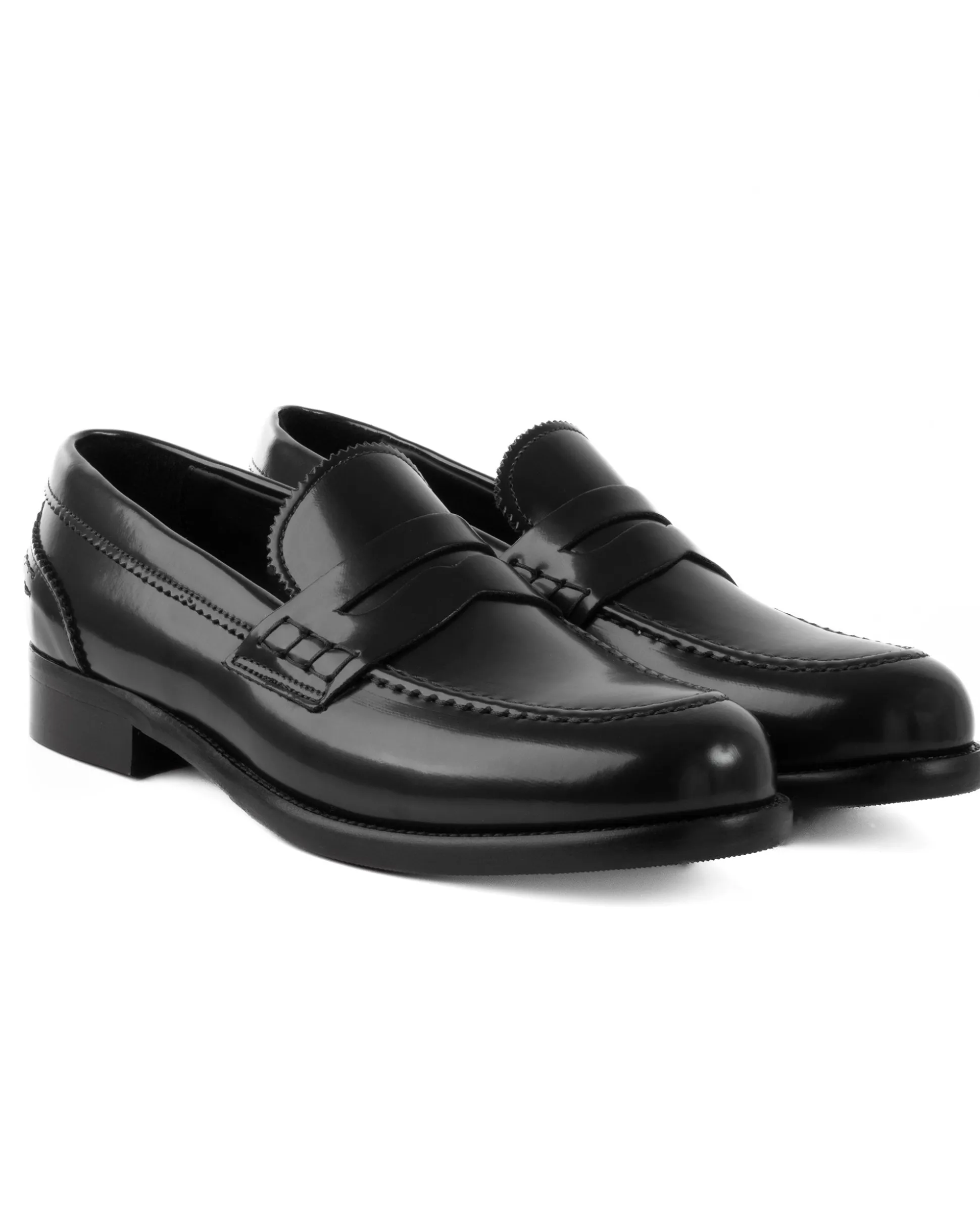 Mocassini College Uomo Scarpe Ecopelle Abrasivate Eleganti Cerimonia Suola Di Cuoio Casual Nero GIOSAL-S1260A
