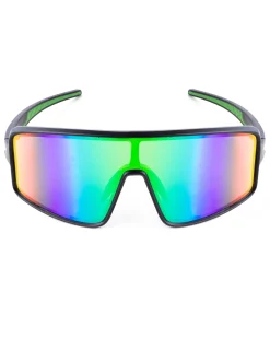 Occhiali da Sole Over A Maschera Casual Sunglasses Lenti Multicolore Nero Unisex Uomo Donna GIOSAL-OC1097A