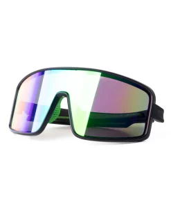 Occhiali da Sole Over A Maschera Casual Sunglasses Lenti Multicolore Nero Unisex Uomo Donna GIOSAL-OC1097A