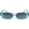 Occhiali da Sole Rettangolari Casual Sunglasses Uomo Donna Unisex Azzurro GIOSAL-OC1071A