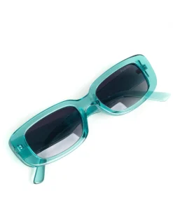Occhiali da Sole Rettangolari Casual Sunglasses Uomo Donna Unisex Azzurro GIOSAL-OC1071A