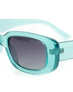 Occhiali da Sole Rettangolari Casual Sunglasses Uomo Donna Unisex Azzurro GIOSAL-OC1071A