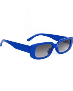 Occhiali da Sole Uomo Donna Unisex Casual Sunglasses Lenti Nero Squadrate Blu GIOSAL-OC1065A