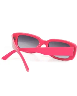 Occhiali da Sole Uomo Donna Unisex Casual Sunglasses Lenti Nero Squadrate Rosa Fluo GIOSAL-OC1062A