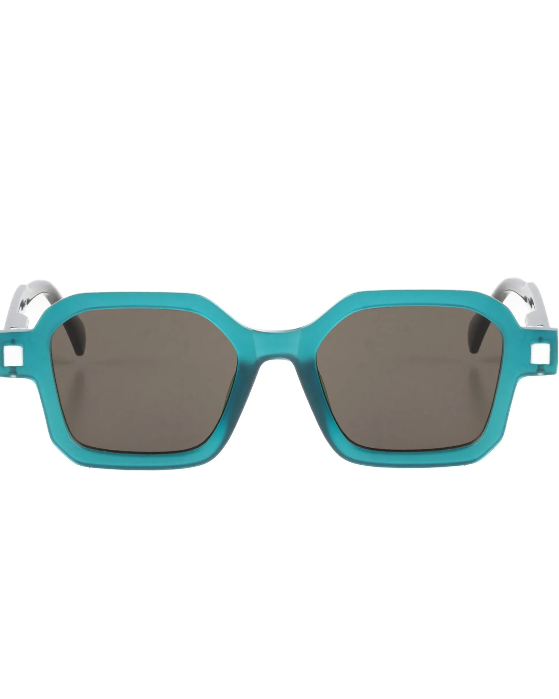 Occhiali da Sole Uomo Unisex Sunglasses Geometrici Squadrati Esclusivi Turchese GIOSAL-OC1086A
