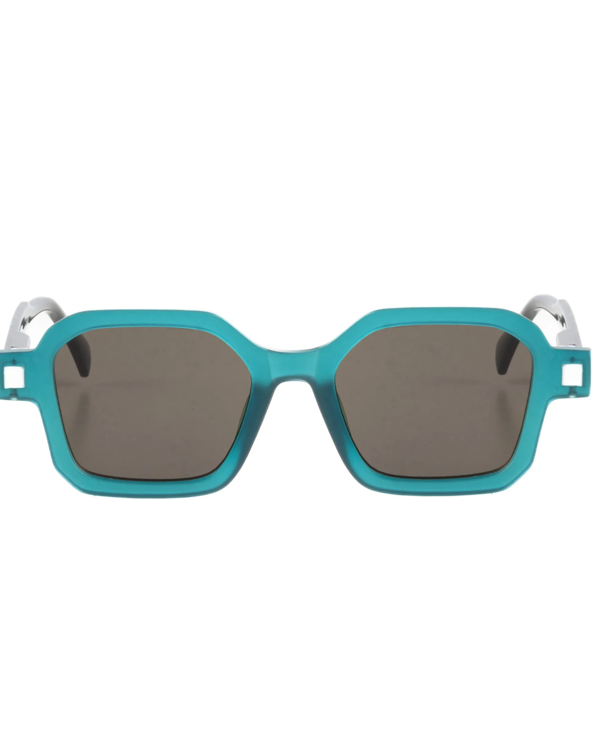 Occhiali da Sole Uomo Unisex Sunglasses Geometrici Squadrati Esclusivi Turchese GIOSAL-OC1086A