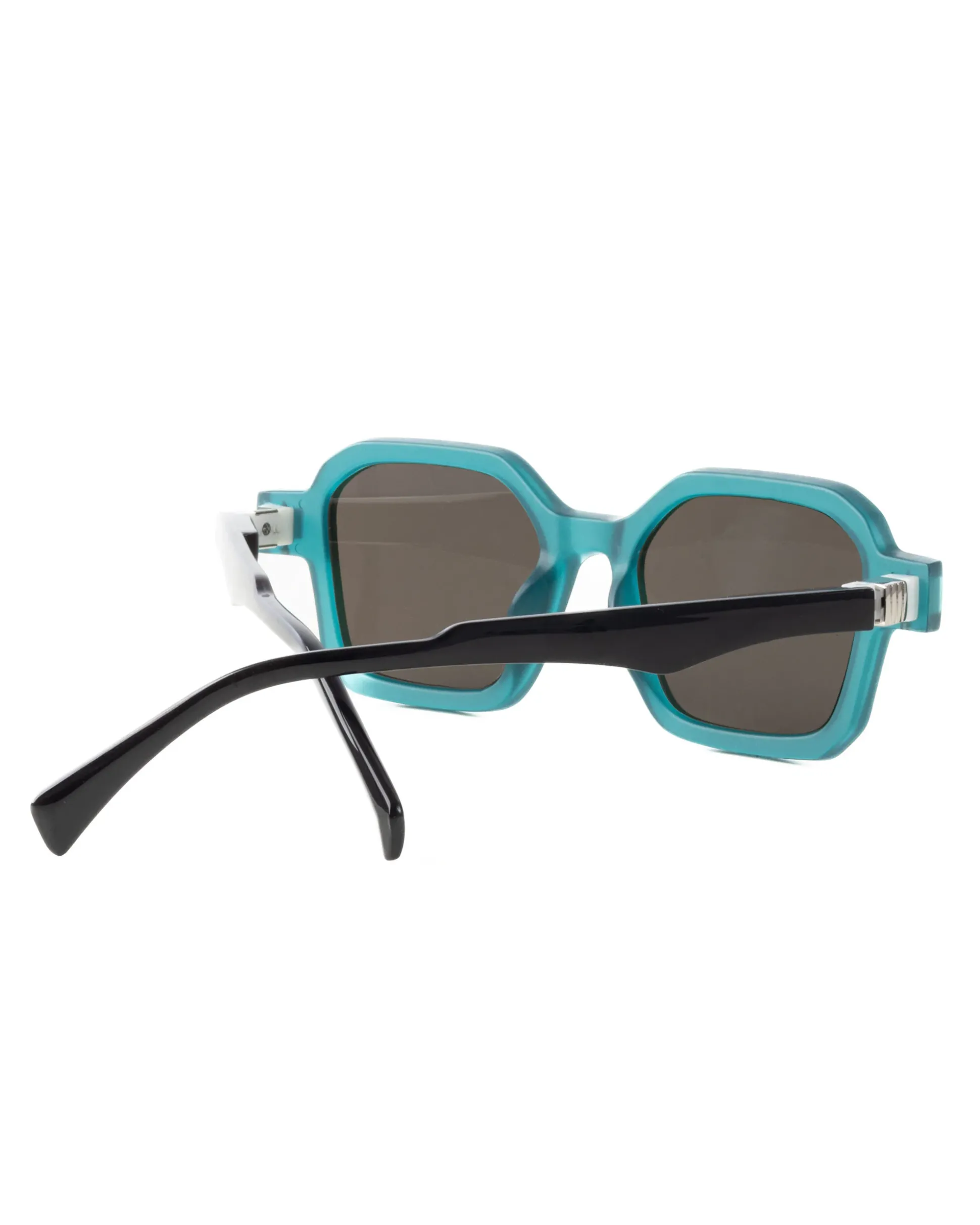 Occhiali da Sole Uomo Unisex Sunglasses Geometrici Squadrati Esclusivi Turchese GIOSAL-OC1086A
