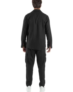 Outfit Camicia Pantaloni Cargo Lino OU2511A
