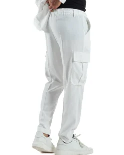 Outfit Camicia Pantaloni Cargo Lino OU2512A