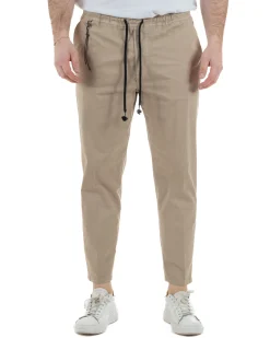 Pantaloni Cotone Jogger Beige TCP1012A