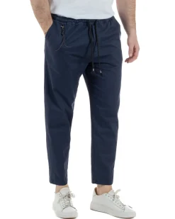 Pantaloni Cotone Jogger Blu TCP1013A
