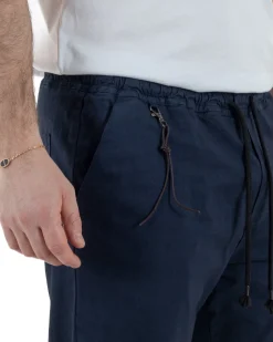 Pantaloni Cotone Jogger Blu TCP1013A