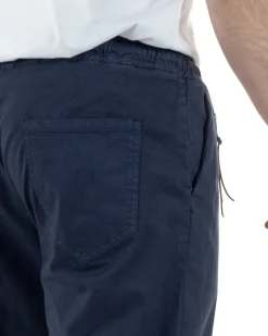 Pantaloni Cotone Jogger Blu TCP1013A