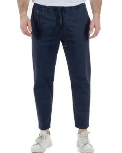 Pantaloni Cotone Jogger Blu TCP1013A