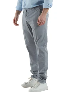 Pantaloni Uomo Cotone Tasche America Grigio TCP1009A