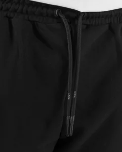 Pantaloni uomo pantalaccio tuta cotone logo basic nero ICON IUP003