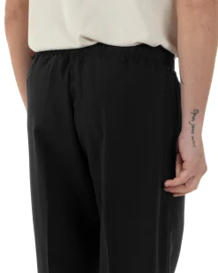 Pantaloni Uomo Pantalaccio Viscosa Morbido Regular Fit Nero P6247A