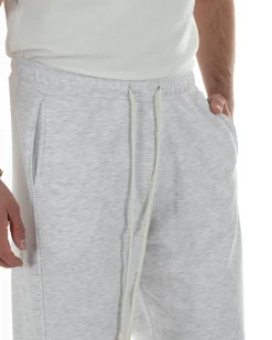 Pantaloni uomo tuta balloon fit cotone leggero pantalaccio japan baggy grigio chiaro GIOSAL-P6440A