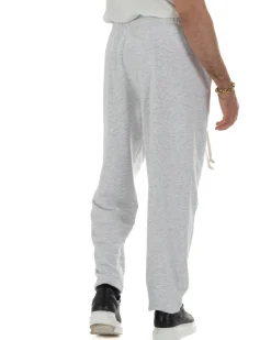 Pantaloni uomo tuta balloon fit cotone leggero pantalaccio japan baggy grigio chiaro GIOSAL-P6440A