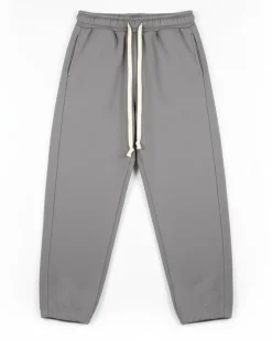 Pantaloni uomo tuta balloon fit cotone leggero pantalaccio japan baggy grigio piombo GIOSAL-P6442A