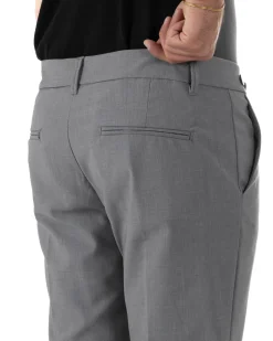 Pantaloni uomo viscosa pinces classico abbottonatura allungata estivo grigio GIOSAL-P6453A