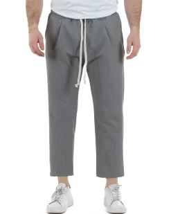Pantaloni Viscosa Jogger Grigio TCP1005A