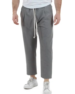 Pantaloni Viscosa Jogger Grigio TCP1005A