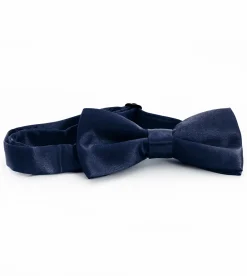 Papillon Farfalla Raso Uomo Cravattino Unisex Accessorio Elegante Cerimonia Casual Basic Blu GIOSAL-CP1063A