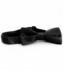 Papillon Farfalla Raso Uomo Unisex Cravattino Nero Accessorio Elegante Cerimonia Casual Basic GIOSAL-CP1058A