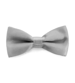 Papillon Farfalla Raso Uomo Unisex Cravattino Grigio Chiaro Accessorio Elegante Cerimonia Casual Basic GIOSAL-CP1062A