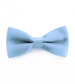 Papillon Farfalla Raso Uomo Unisex Cravattino Celeste Accessorio Elegante Cerimonia Casual Basic GIOSAL-CP1065A