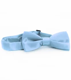 Papillon Farfalla Raso Uomo Unisex Cravattino Celeste Accessorio Elegante Cerimonia Casual Basic GIOSAL-CP1065A