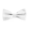 Papillon Farfalla Raso Uomo Unisex Cravattino Bianco Accessorio Elegante Cerimonia Casual Basic GIOSAL-CP1061A