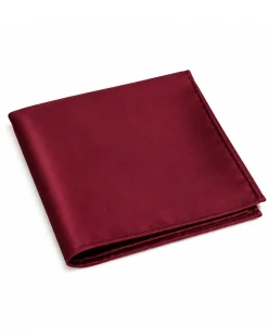 Pochette da taschino uomo unisex fazzoletto satinato tinta unita bourdeaux GIOSAL-FZ1000A