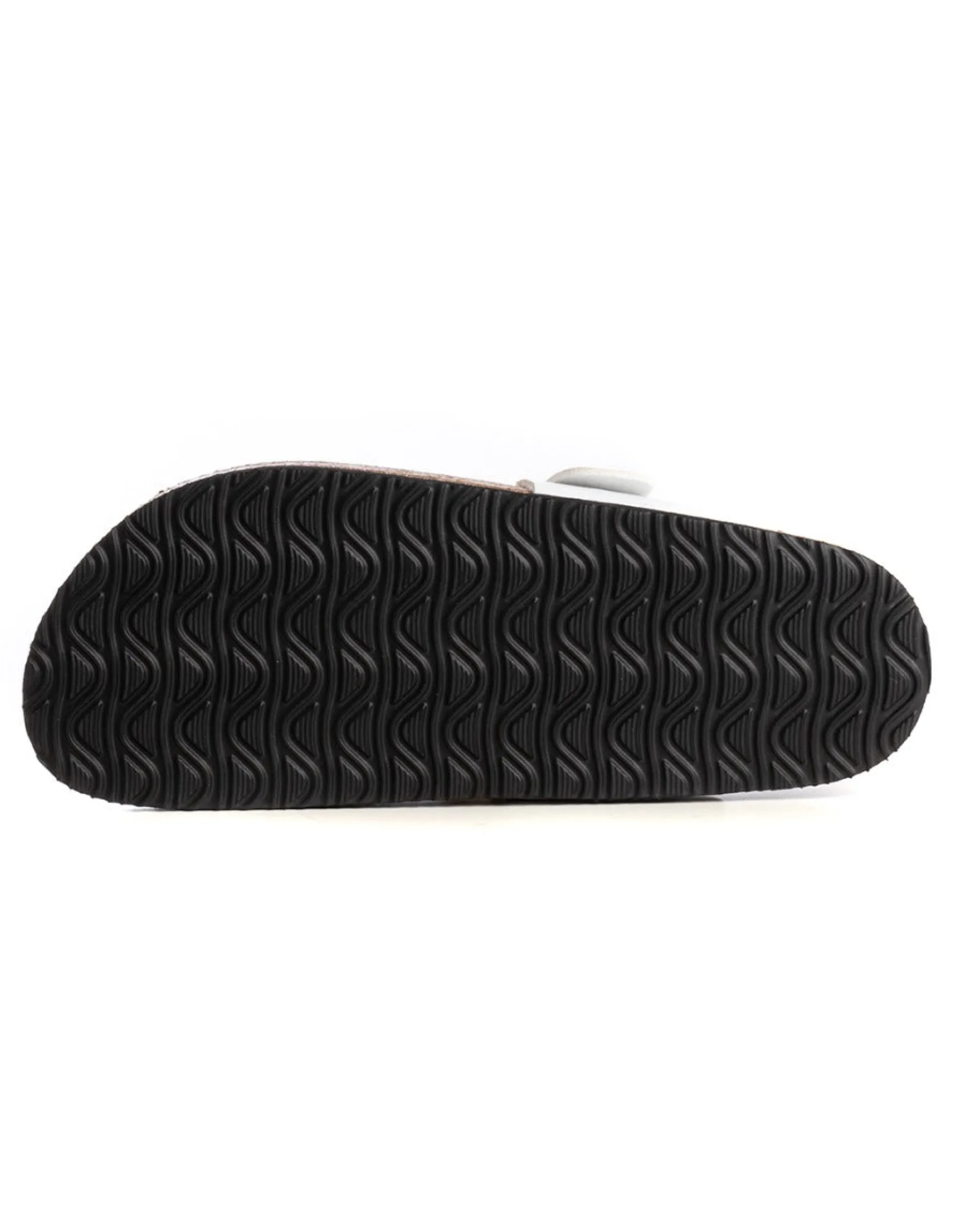 Sandalo Aperto Scarpe Ecopelle Ciabatta Uomo Unisex Sandali Infradito Fibbia Bianco GIOSAL-S1210A