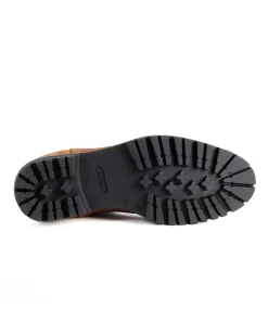 Scarpe Uomo Beatles Stivaletto Chelsea Camoscio Fondo Gomma Roccia Tabacco GIOSAL-S1299A