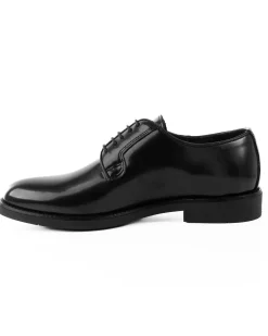 Scarpe Uomo Classiche Stringate Ecopelle Abrasivate Eleganti Cerimonia Derby Con Lacci Suola Di Gomma Casual Nero GIOSAL-S1277A