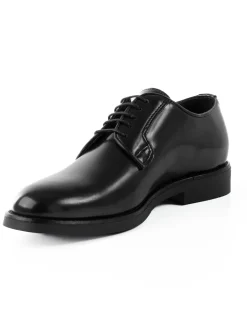 Scarpe Uomo Classiche Stringate Ecopelle Abrasivate Eleganti Cerimonia Derby Con Lacci Suola Di Gomma Casual Nero GIOSAL-S1277A