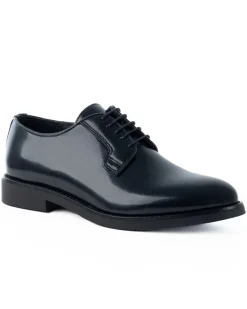 Scarpe Uomo Classiche Stringate Ecopelle Abrasivate Eleganti Cerimonia Derby Con Lacci Suola Di Gomma Casual Blu GIOSAL-S1278A