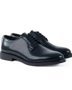 Scarpe Uomo Classiche Stringate Ecopelle Abrasivate Eleganti Cerimonia Derby Con Lacci Suola Di Gomma Casual Blu GIOSAL-S1278A
