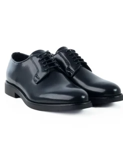 Scarpe Uomo Classiche Stringate Ecopelle Abrasivate Eleganti Cerimonia Derby Con Lacci Suola Di Gomma Casual Blu GIOSAL-S1278A