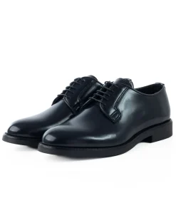 Scarpe Uomo Classiche Stringate Ecopelle Abrasivate Eleganti Cerimonia Derby Con Lacci Suola Di Gomma Casual Blu GIOSAL-S1278A