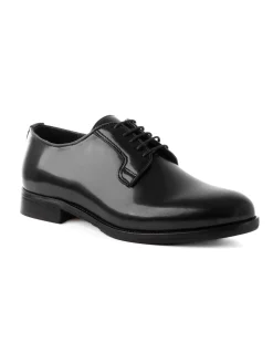 Scarpe Uomo Classiche Stringate Ecopelle Abrasivate Eleganti Cerimonia Derby Con Lacci Suola Di Cuoio Casual Nero GIOSAL-S1275A