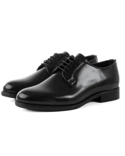 Scarpe Uomo Classiche Stringate Ecopelle Abrasivate Eleganti Cerimonia Derby Con Lacci Suola Di Cuoio Casual Nero GIOSAL-S1275A