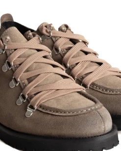 Scarpe Uomo Mocassini Ingegnere Con Ganci E Lacci Casual Camoscio Tinta Unita Beige GIOSAL-S1254A