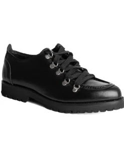 Scarpe Uomo Mocassini Ingegnere Con Ganci E Lacci Casual Ecopelle Tinta Unita Nero GIOSAL-S1255A