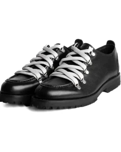 Scarpe Uomo Mocassini Ingegnere Con Ganci E Lacci Casual Ecopelle Tinta Unita Nero GIOSAL-S1255A