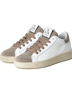 Scarpe Uomo Sneakers Bianche Casual Sportive Ecopelle Camoscio Beige GIOSAL-S1238A