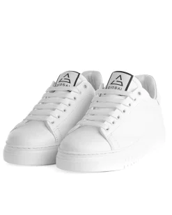 Scarpe Uomo Sneakers Bianche Ecopelle Basic Casual Eleganti Sportive GIOSAL-S1188A